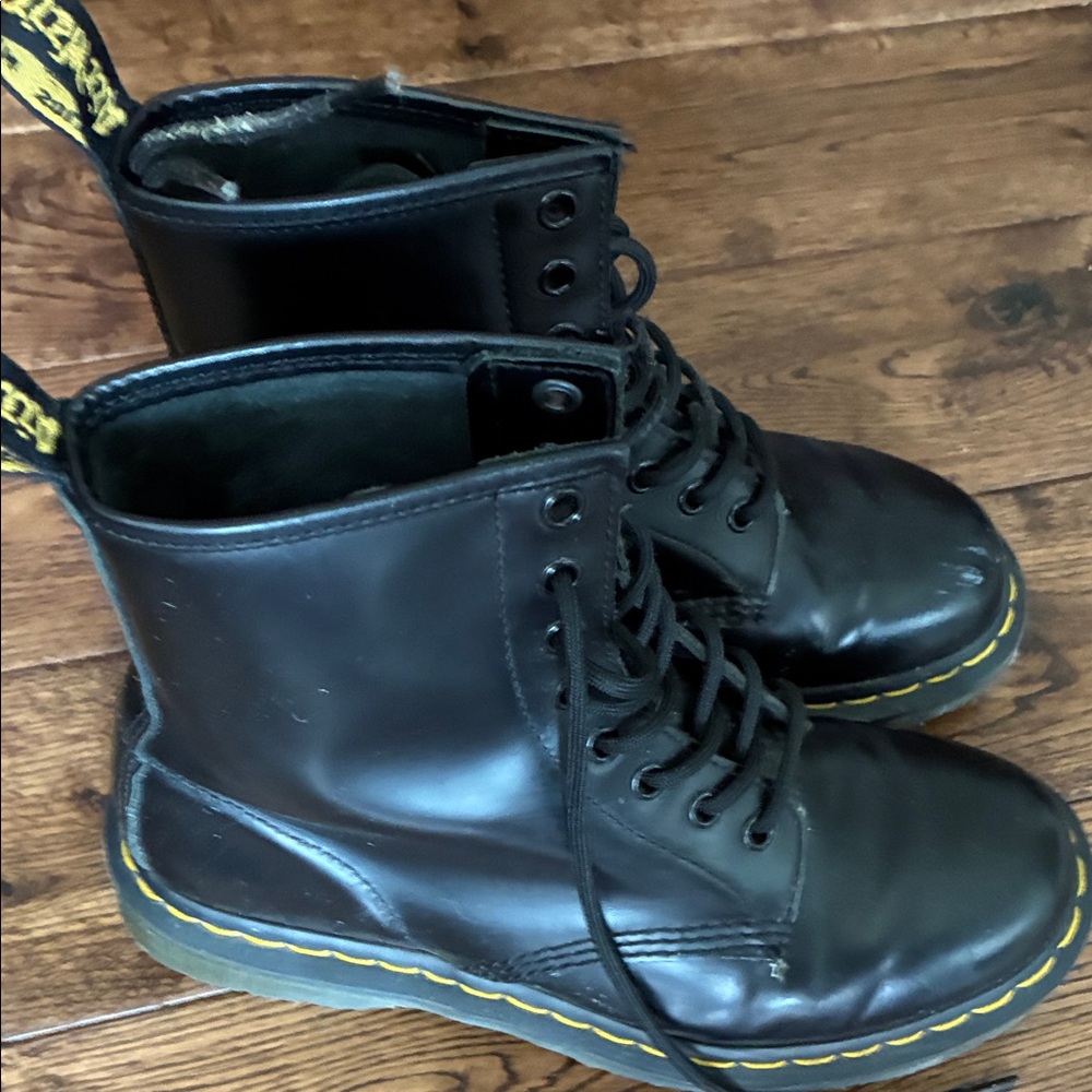 Dr. Martens Black Leather Boots